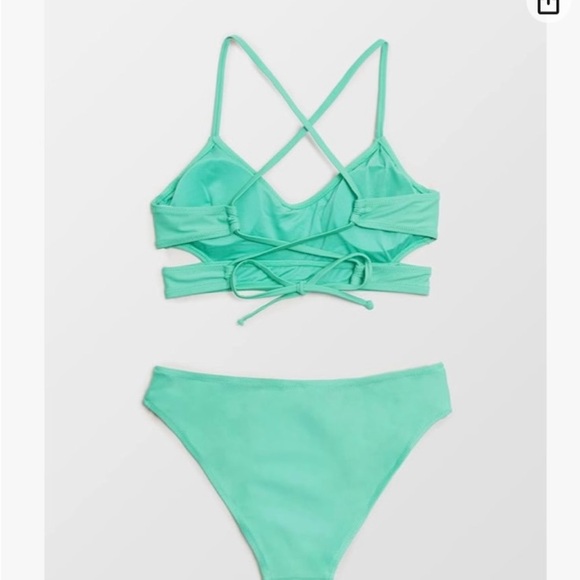 Cupshe aqua green bikini - Picture 7 of 10